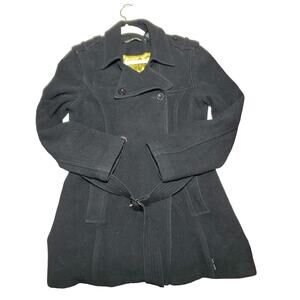 DKNY Black Jacket Women's Size L heavy Wool